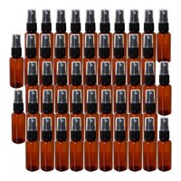 Magideal - 50 Piezas Atomizador Transparente Recargable Botellas Vacías Pulverizador Reutilizable Con Tapa De Bomba De Plástico Adecuado Para Cosméticos