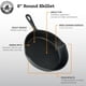 thumbnail image 4 of Sartén de Hierro Fundido Backcountry Iron de 20 cm Pre‑Sazonada, 4 of 8