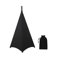 Bothyi - Dj Luz Altavoz Soporte Cubierta Iluminación Trípode Soporte Malla Para Eventos Bodas Negro 2 Lados