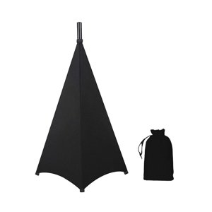 Bothyi - Dj Luz Altavoz Soporte Cubierta Iluminación Trípode Soporte Malla Para Eventos Bodas Negro 2 Lados