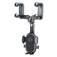 Magideal - Soporte Para Teléfono Con Espejo Retrovisor, Multifuncional, Soporte Para Teléfono Para Coche, Soporte Universal Para Todos Los Teléfonos Inteligentes