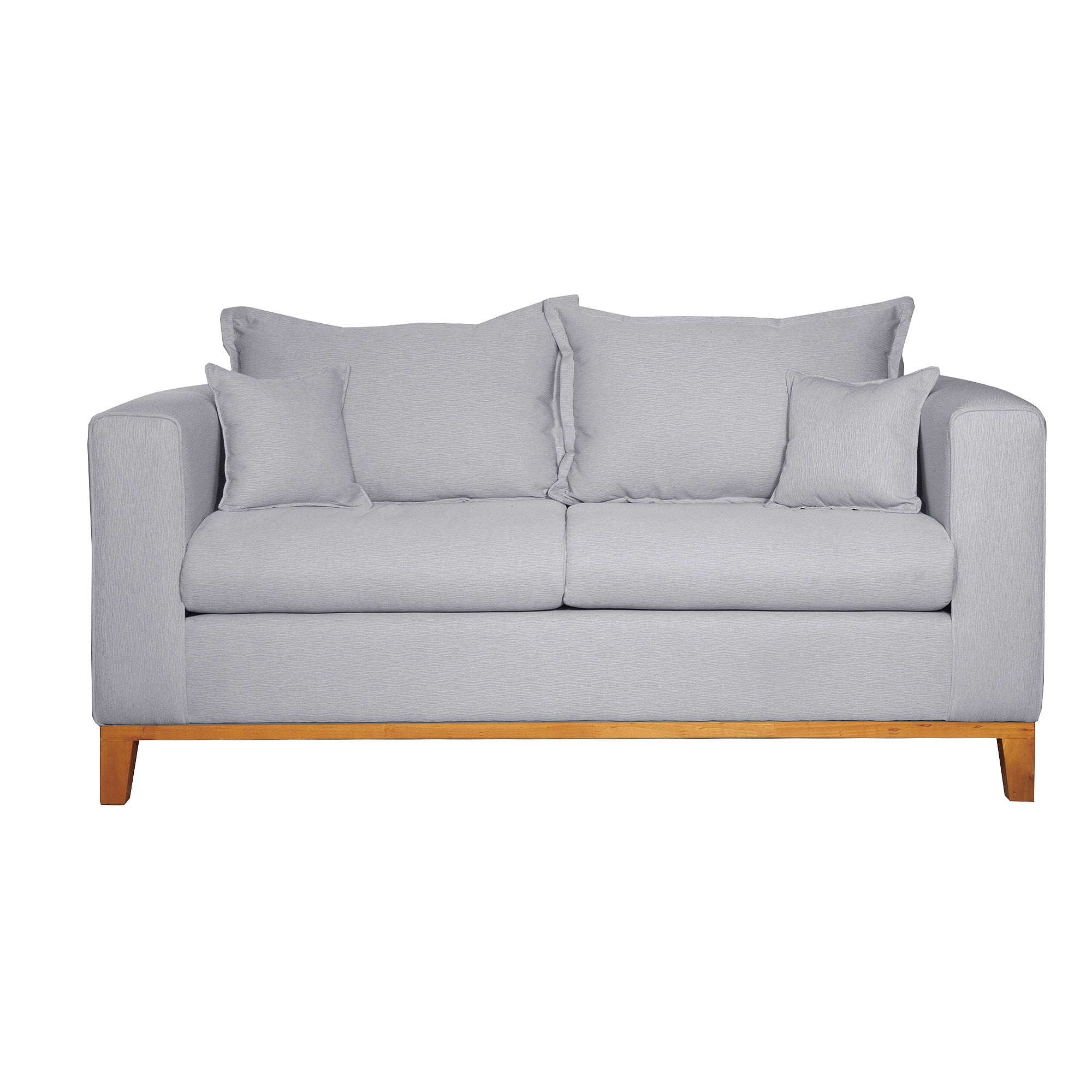 Colbox - Sofá Maserati 2 Cuerpos Tela Gris Medio