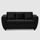 thumbnail image 5 of Living Kansas 3 Cuerpos + 2 Pouf Felpa Negro, 5 of 5