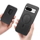 thumbnail image 2 of Funda de Cuero Magnética con Tarjetero para Google Pixel 8A Cubierta Delgada Negro, 2 of 5