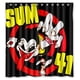 thumbnail image 1 of Cortina de ducha Sum 41, juego de cortinas de baño con ganchos, tamaño 60 x 72 pulgadas, 1 of 3