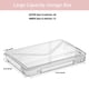 thumbnail image 2 of Caja de almacenamiento RHONZHAO 2 unidades apilables transparentes con cierre, 2 of 7