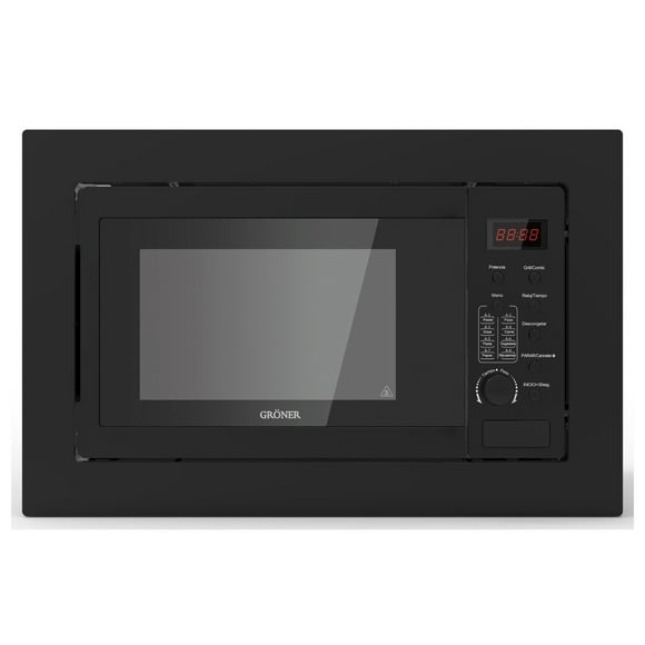 Horno Microondas Empotrable Negro 25l