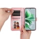 thumbnail image 2 of Funda tipo cartera FOXDOCK para OPPO Reno 11 Pro 5G , diseño girasol en relieve, cuero PU, cierre magnético, soporte y tarjetero, 2 of 5