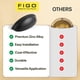 thumbnail image 5 of Tiradores tipo concha FIGO HOME de 3 pulgadas, negro mate, paquete de 10, 5 of 7