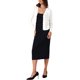 thumbnail image 2 of INSPIRE CHIC Cárdigan de manga larga con cuello en V para mujer, ligero, con botones, casual, tejido de punto, talla M, blanco, 2 of 6