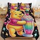 thumbnail image 1 of Winnie The Pooh Bed Duvet Cover Microfiber Bedding Sets 3D Printed Lightweight 3 Piece Comforter Sets for Kids Boys Girls, 1 of 5