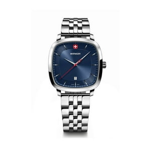 Reloj Vintage Classic Acero 37 Mm Azul Wenger