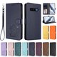 thumbnail image 3 of Funda de Gato tipo Libro para Samsung Galaxy S10 Plus, Azul, 3 of 6
