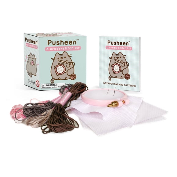 Kit de Punto de Cruz Running Press Mini Ediciones Pusheen