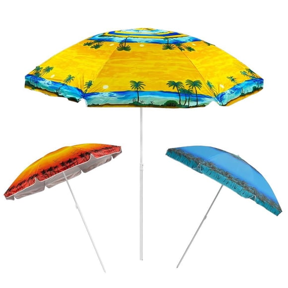 Quitasol Paragua Sombrilla Protección Uv 150 Cm Palmeras