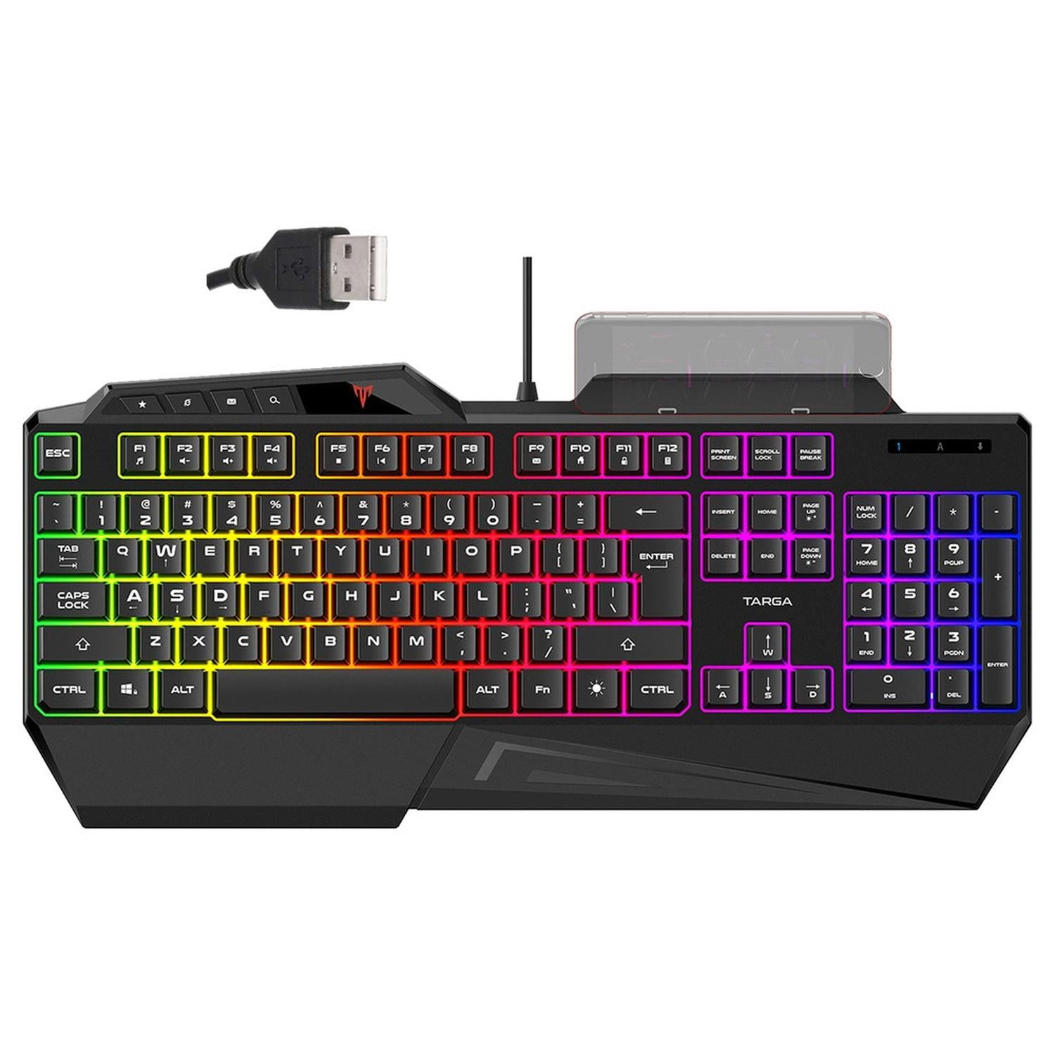 Teclado Gamer Targa Tg K120rgb Negro