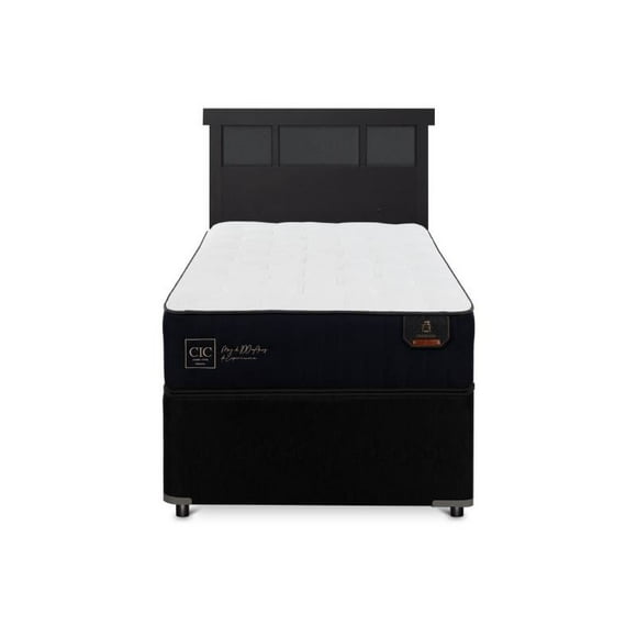 Diván Premium Black 1.5 Plaza Base Normal