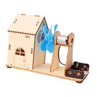 Magideal - Diy Turbinas De Viento De Juguete, Generador De Energía Eléctrica, Modelo De Juguete De Madera, Mini Generador De Viento, Motor Para Niños, Regalos De