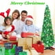 thumbnail image 2 of Árbol de Navidad Kungfuking de 5 pies con 90 luces LED y lentejuelas verdes, 2 of 3
