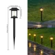 thumbnail image 2 of Luzes solares al aire libre, 12 paquetes de luces solares del camino impermeables, iluminación del paisaje para el camino del paseo del césped del jardín del patio de la decoración exterior, negro, 2 of 3