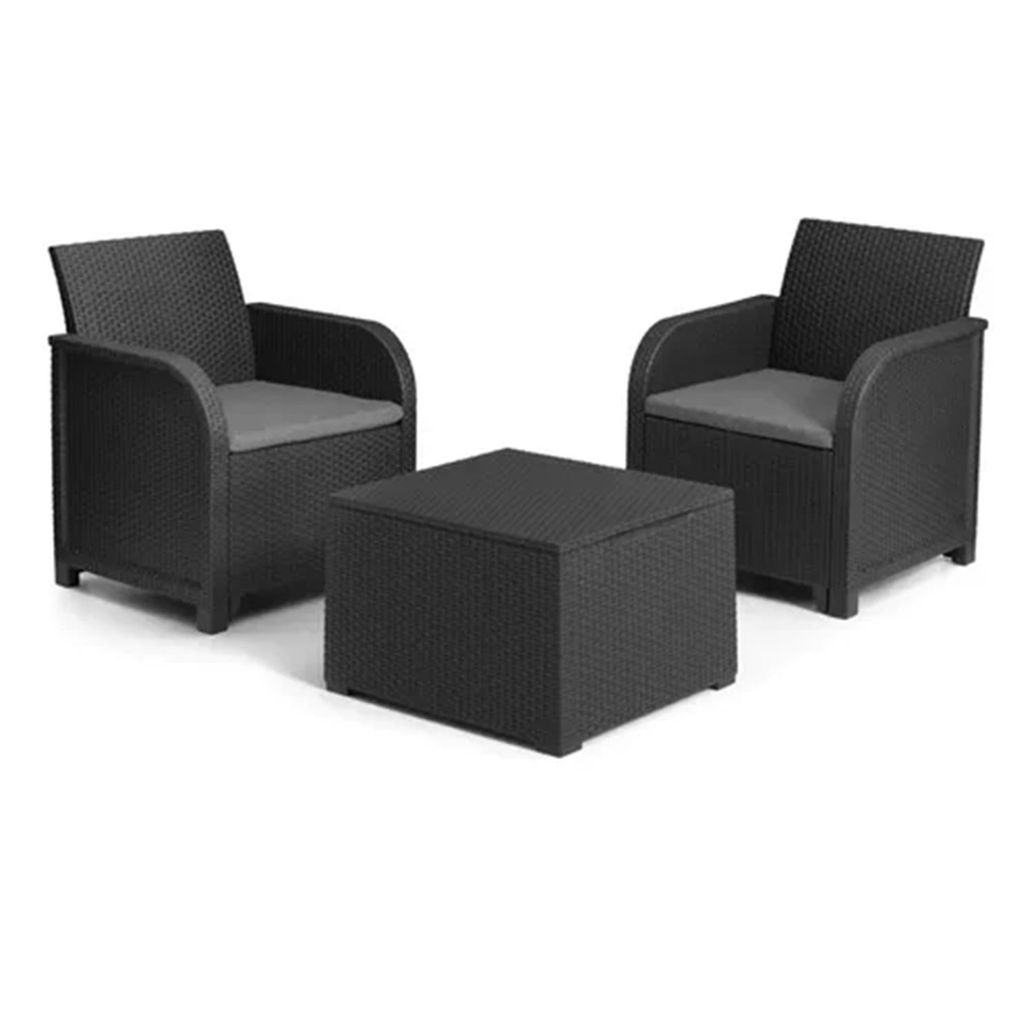 Set Balcony Elodie Keter Gris Oscuro