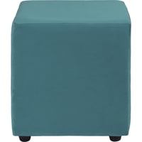 Bodevir - Pouf Cali 1C Felpa 30 Turquesa