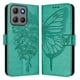 thumbnail image 1 of Funda cartera mariposa para Motorola Moto G17 Power con soporte y ranuras para tarjetas Verde, 1 of 6