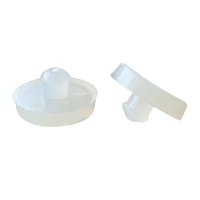 Magideal - 2 Piezas De Almohadillas De Tope De Pedal De Freno Resistentes Piezas De Montaje De Reparación De Repuesto Tapón De Interruptor De Freno Automotriz