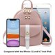 thumbnail image 4 of Monedero, mochila, bandolera NUWA, teléfono móvil para mujer, rosa, 4 of 9