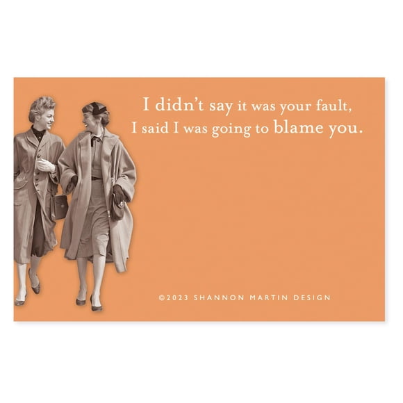 Notas Adhesivas Shannon Martin Design Blame You 11 cm Naranja