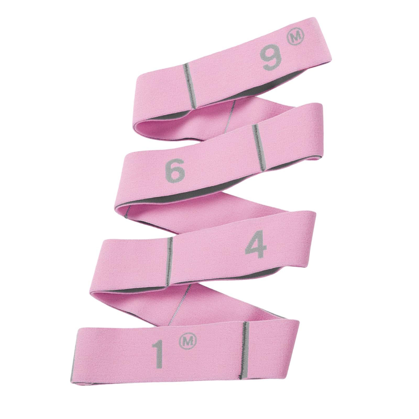 Magideal - Banda De Resistencia Flexible Anillo Múltiple Entrenamiento Físico Ejercicio Elástico Gimnasio Yoga Correa Estiramiento Para Mujeres Hombres , Rosado