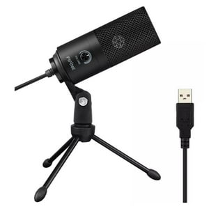Fifine - Microfono Condensador Usb Sonido Profesional Negro K669B