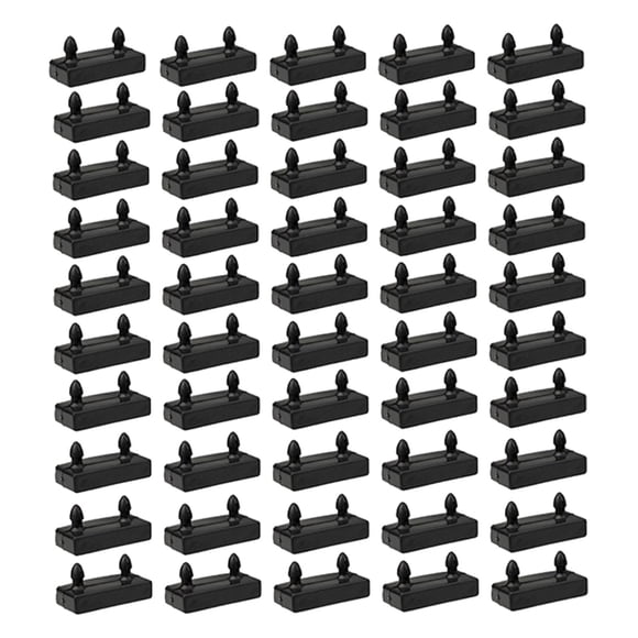 50 Piezas De Fundas Para Listones De Cama, Repuesto Para Soporte De Cama De Hotel, Tapa De Sujeción Para Extremos De Camas Dobles