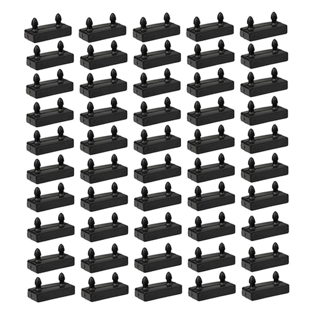 50 Piezas De Fundas Para Listones De Cama, Repuesto Para Soporte De Cama De Hotel, Tapa De Sujeción Para Extremos De Camas Dobles
