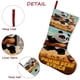 thumbnail image 5 of Oso Panda en África Tema: Calcetines de Navidad, fino lino blanco para colgar en escaleras y chimenea, decoración navideña para el hogar, regalo de Navidad. 45cm × 32cm, 5 of 5