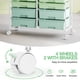 thumbnail image 4 of Carrito de almacenamiento rodante TOOLF con 12 cajones, mesa de madera, 4 of 9
