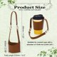 thumbnail image 2 of Uxcell Portabotellas de Agua, Soporte para Tazas Funda Protectora para Tazas de Té, Soporte para Tazas de Café de Cuero PU para Uso Diario al Aire Libre Compras Viajes (Marrón), 2 of 7