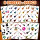 thumbnail image 3 of Tatuajes temporales de guitarra para niños, 96 piezas – frawharmone, 3 of 7