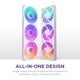 thumbnail image 2 of Ventilador NZXT F360 RGB Core 360 mm SingleFrame Blanco PWM, 2 of 3