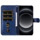 thumbnail image 5 of Funda tipo cartera para Motorola Moto G15 con bolsillo con cremallera y ranuras para tarjetas – Función de soporte Azul, 5 of 5