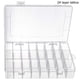 thumbnail image 1 of Caja organizadora con divisores ajustables, organizador de 15/24/36 compartimentos, contenedor de almacenamiento transparente para organizar cuentas, aparejos de pesca, tablero de fieltro y, 1 of 8