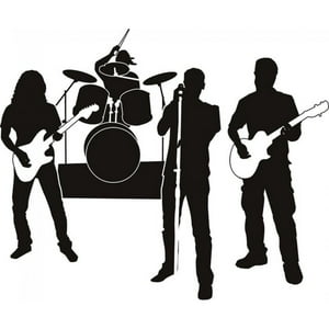 Rienda Libre Graphics - Decomural Rock Band Musicians Ws-18676
