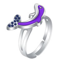 Ioensy - Anillo Que Cambia De Color Anillo Abierto Delicado Para Regalos De Cumpleaños Citas De Aniversario