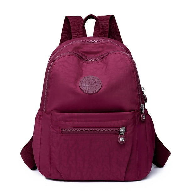 2024 Travel Solid Color Backpack Women‘s Mochila Feminia School Bags for Girls Anti-theft Back Packs Casual Waterproof Rucksack