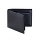 thumbnail image 1 of Cartera De Cuero De Los Hombres Con Bolsillo De Moneda Flip Up Ventana De Identificación Rfid Bloqueo Delgado Doble Tarjeta Bolsillo Delantero Cartera (negro), 1 of 3