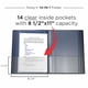 thumbnail image 4 of Carpeta de archivo Nicky's Folders de 14 bolsillos - Azul marino, 4 of 7