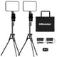 thumbnail image 1 of Kit de luces LED para vídeo uBeeSize, paquete de 2 con soporte de trípode de 65 cm, 1 of 6