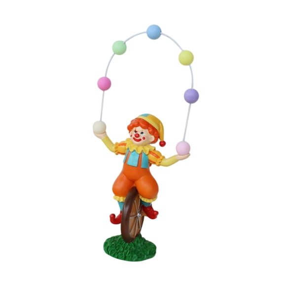 ACrobat Clown Figurine Figura escultura Resina decorativa decoración de la maceta adorno para la mesa para el césped del gabinete de bonsai del patio