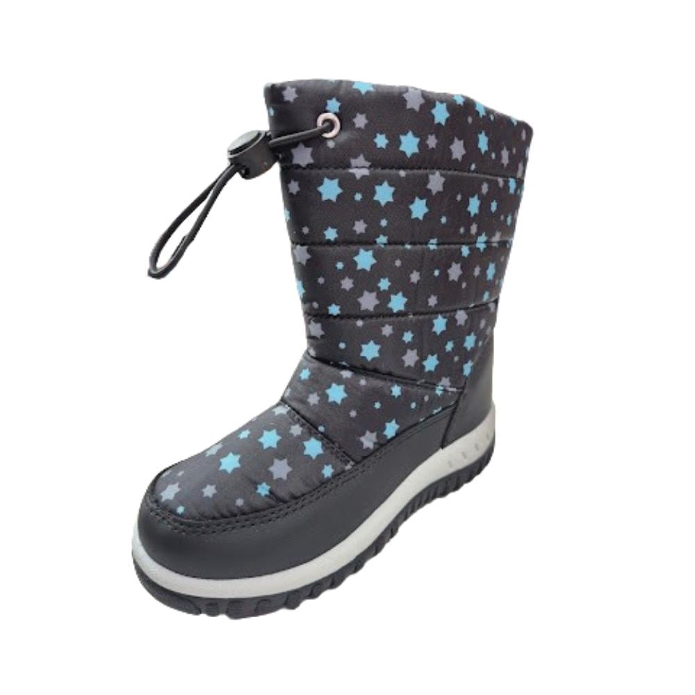 Vinnys Outlet - Bota De Nieve Impermeable Niña Negra