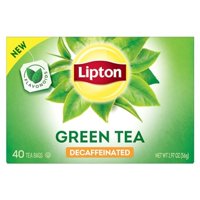 Tea Lipton, 40 Bolsitas De Té Verde Descafeinado Sin Azúcar